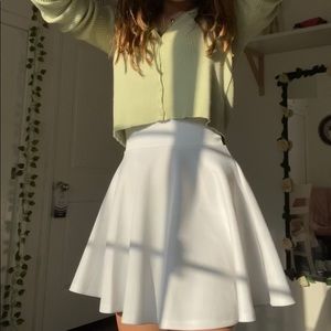 White tennis skirt